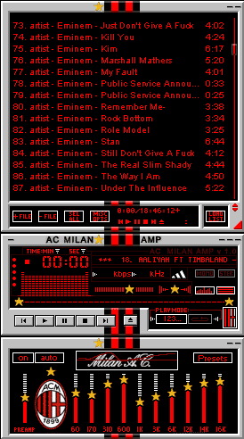 AC Milan WinAmp Skin