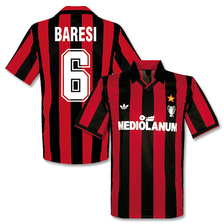 Adidas originals 90-91 ac on sale milan cup winners shirt